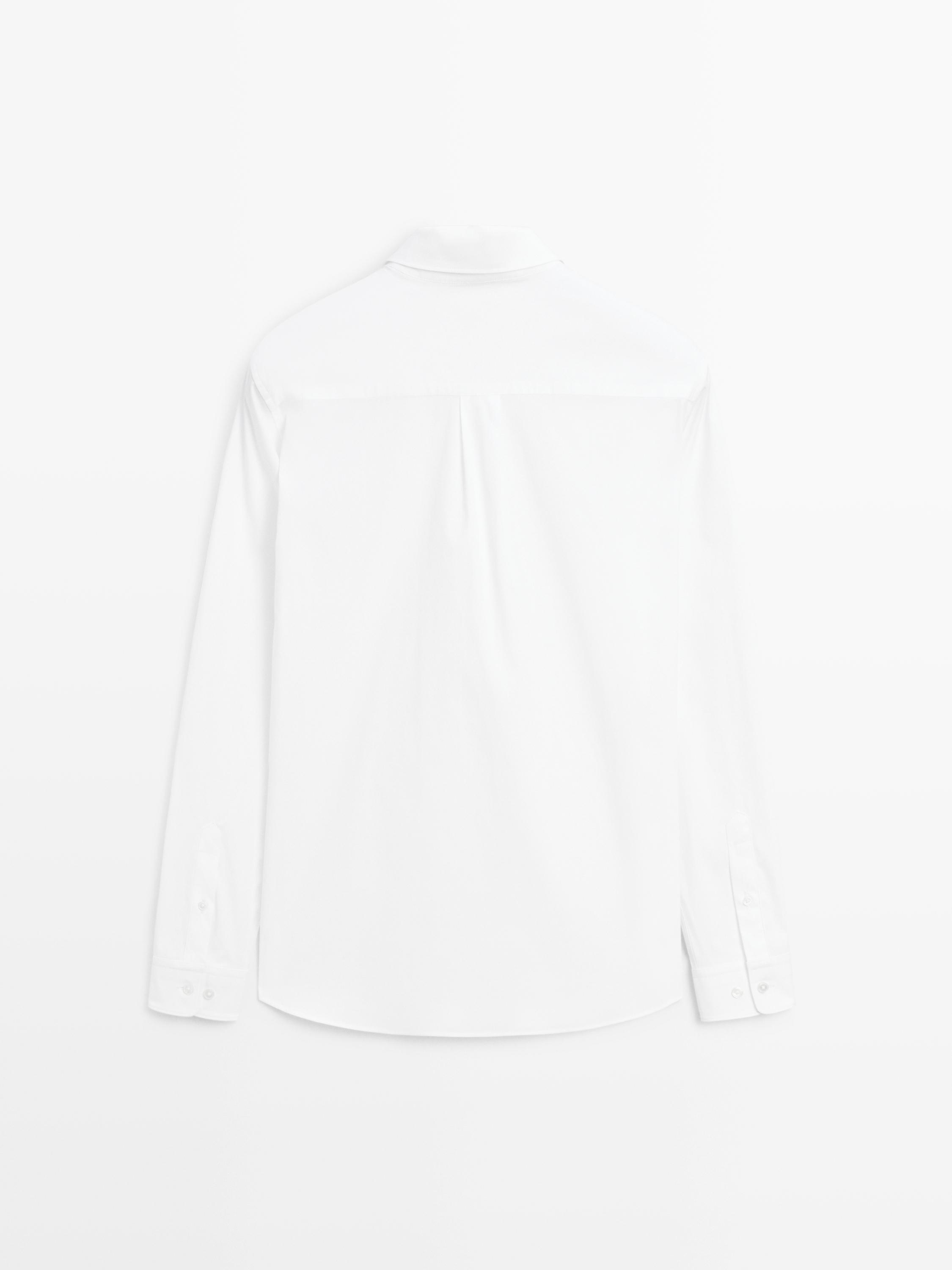 Regular fit stretch shirt